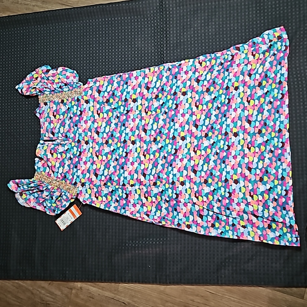 Cat & Jack,  Fiji Teal, dress, size XL (14/16) - Picture 10 of 11
